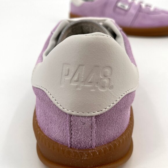 P448 Monza Sneaker Size EU 42 Suede Leather Upper Lavender Gum Sole - Picture 15 of 16